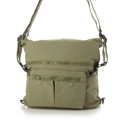 Blu Korea 3-in-1 Convertible Sling Backpack | Lightweight Korean Nylon | Water-Repellent Multi-Pocket Bag for Women