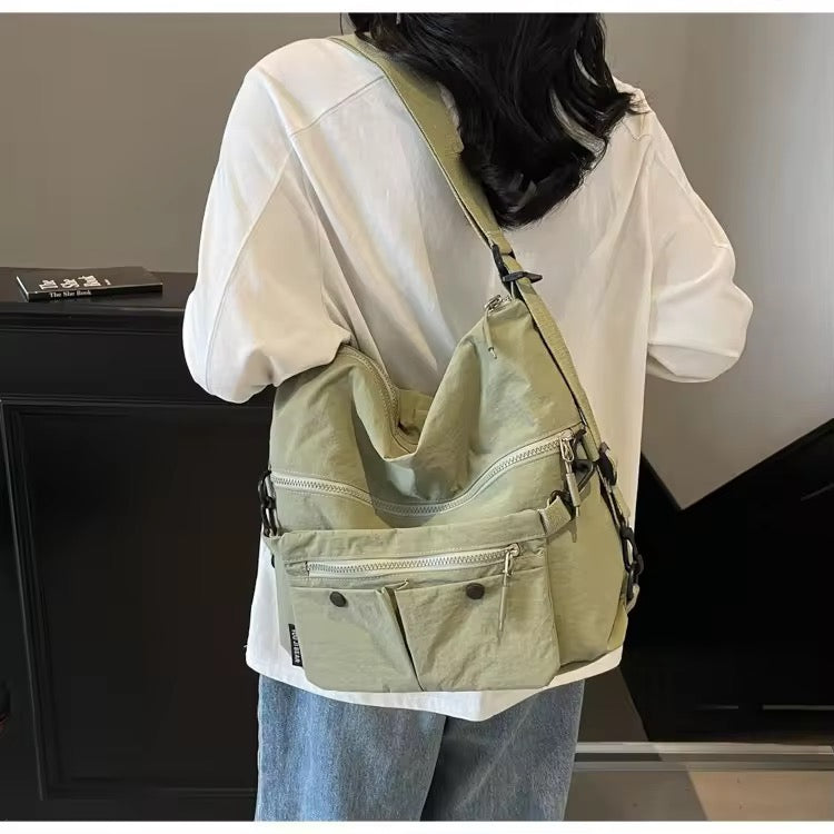 Blu Korea 3-in-1 Convertible Sling Backpack | Lightweight Korean Nylon | Water-Repellent Multi-Pocket Bag for Women