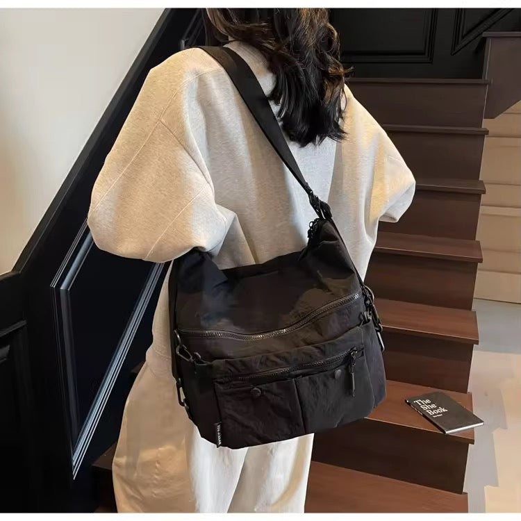 Blu Korea 3-in-1 Convertible Sling Backpack | Lightweight Korean Nylon | Water-Repellent Multi-Pocket Bag for Women