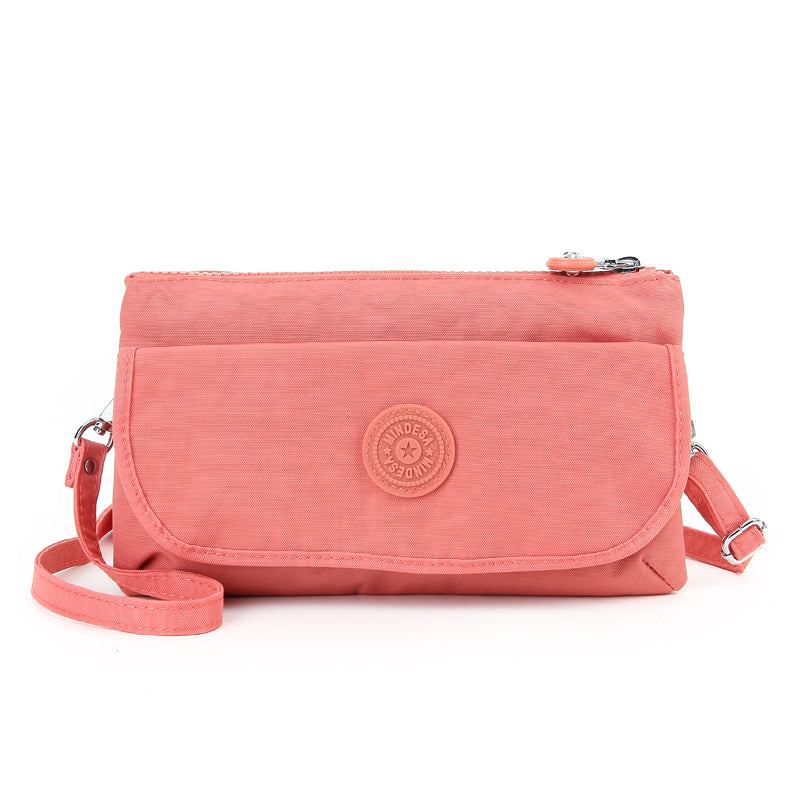 Belle Zip – Waterproof Crinkle Nylon Clutch & Sling / Lightweight Multi-Pocket Crossbody ( 8 Colours)