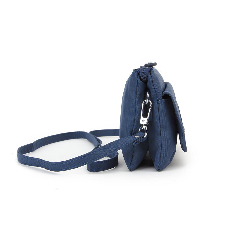 Belle Zip – Waterproof Crinkle Nylon Clutch & Sling / Lightweight Multi-Pocket Crossbody ( 8 Colours)