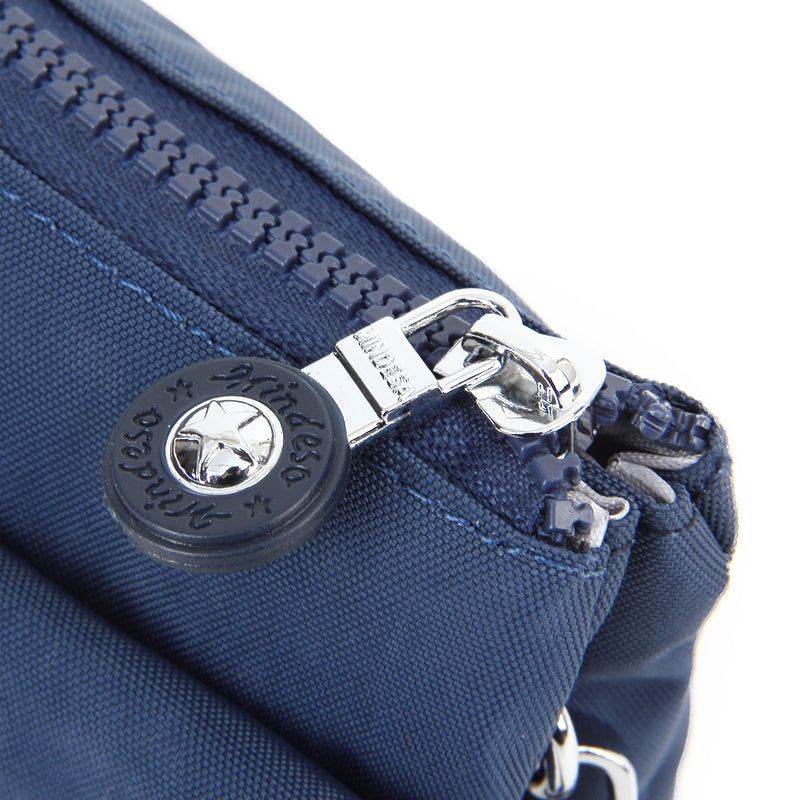 Belle Zip – Waterproof Crinkle Nylon Clutch & Sling / Lightweight Multi-Pocket Crossbody ( 8 Colours)