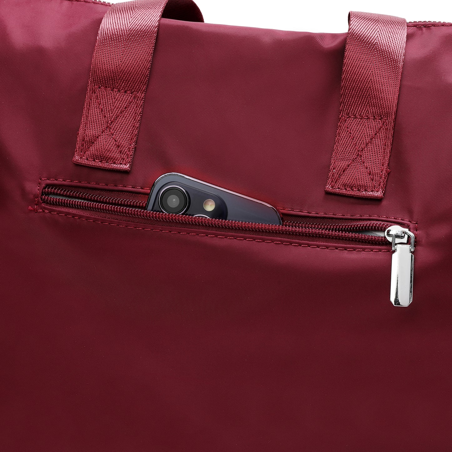 Large Utility Capacity Multi-Pocket Nylon Tote Bag – Lightweight & Water-Resistant