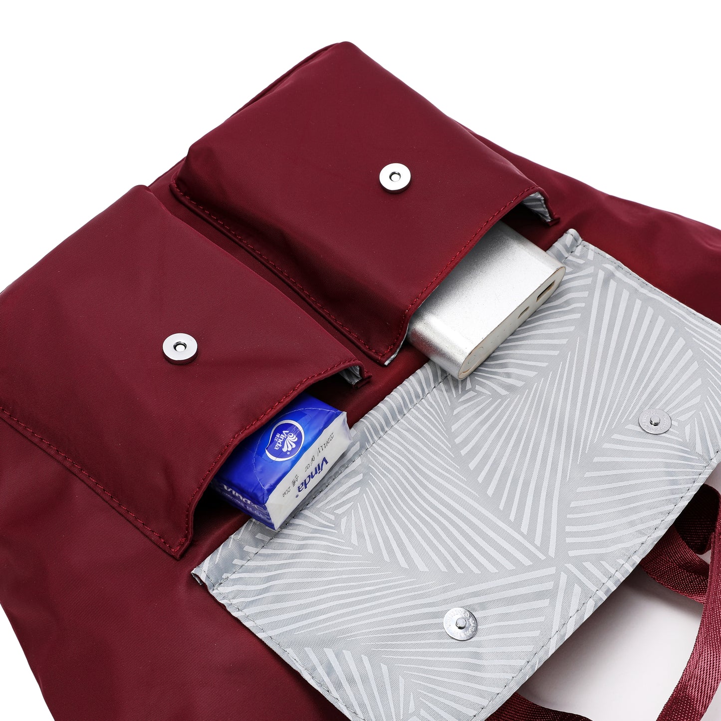 Large Utility Capacity Multi-Pocket Nylon Tote Bag – Lightweight & Water-Resistant