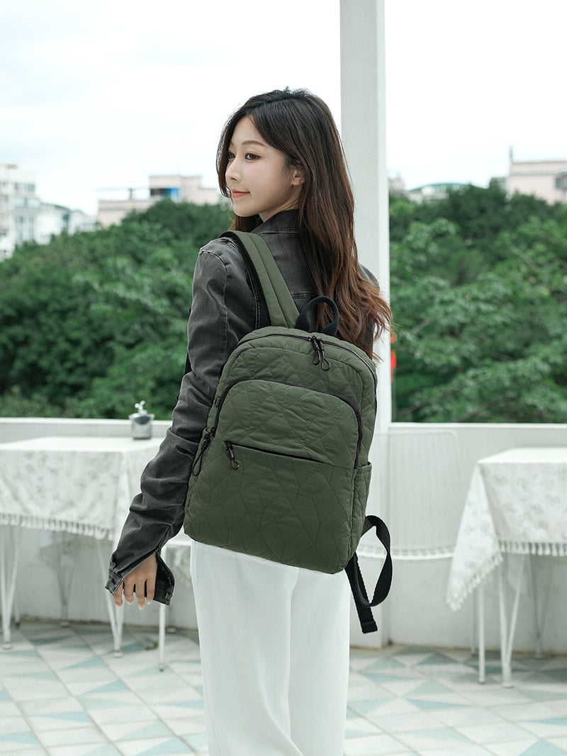 Aire Quilt Large Backpack – Lightweight Everyday Quilted Backpack for Women | Travel & Work Ready
