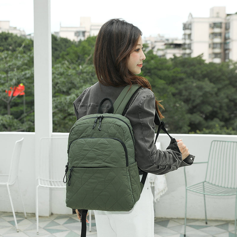 Aire Quilt Large Backpack – Lightweight Everyday Quilted Backpack for Women | Travel & Work Ready