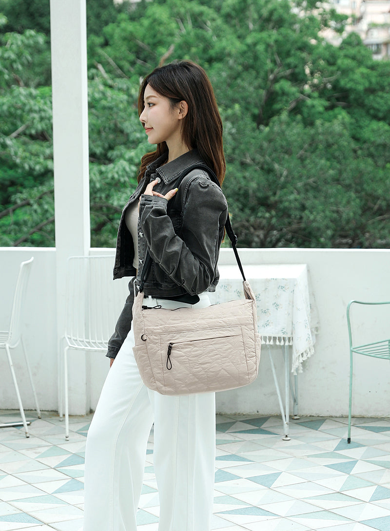 Aire Quilt Large Sling – Spacious Everyday Quilted Sling Bag for Women | Fits iPad & Essentials