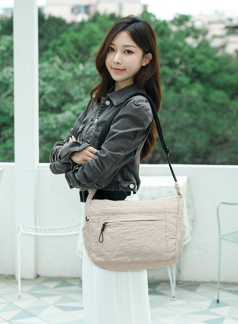 Aire Quilt Large Sling – Spacious Everyday Quilted Sling Bag for Women | Fits iPad & Essentials