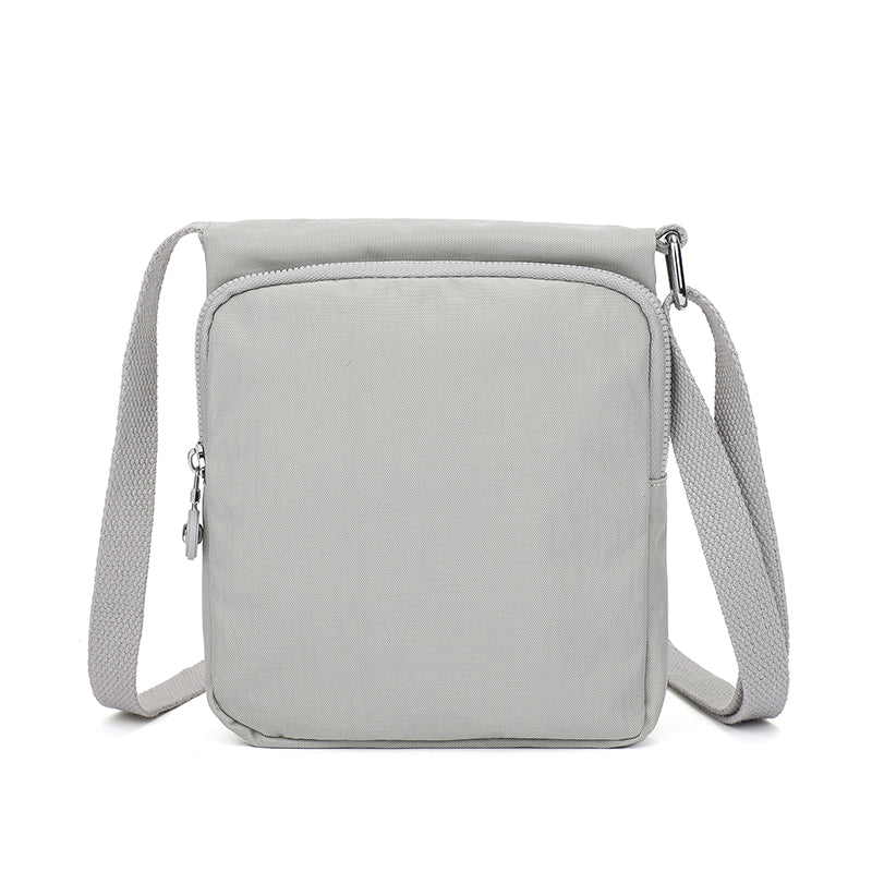 Waterproof Nylon Crossbody with Front Zipper Pocket (Passport Sling)