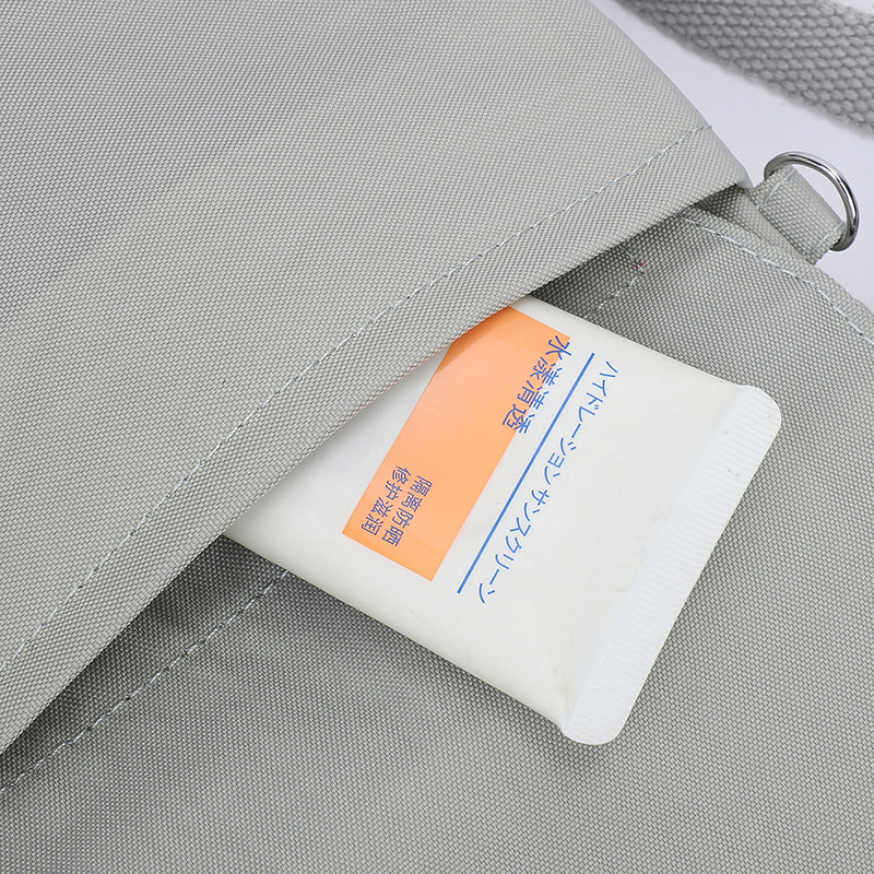 Waterproof Nylon Crossbody with Front Zipper Pocket (Passport Sling)