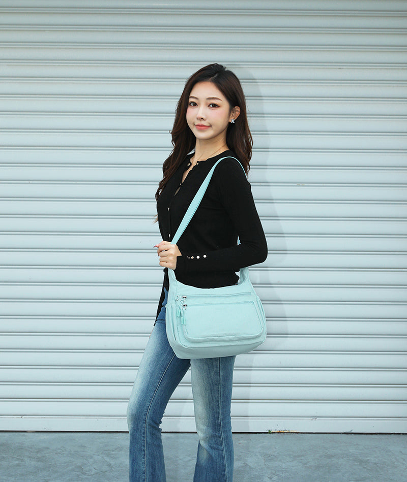 Feather Nylon Everyday Sling – Ultra Lightweight Soft Nylon Crossbody Bag for Women