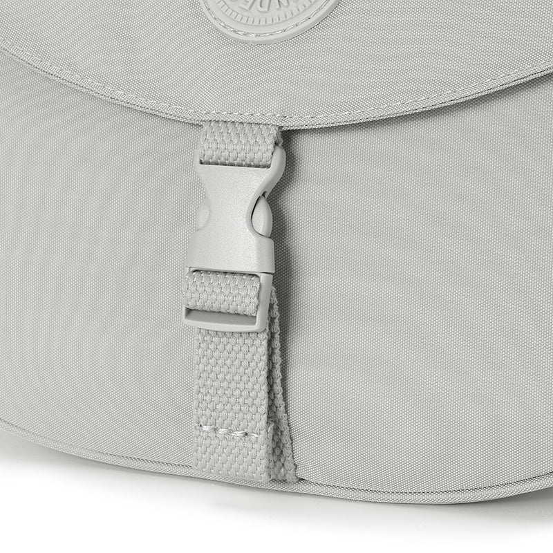 Women’s Minimal Half-Moon Sling Bag – Waterproof Nylon Crossbody Purse | Lightweight Everyday Travel Shoulder Bag with Zipper Pockets