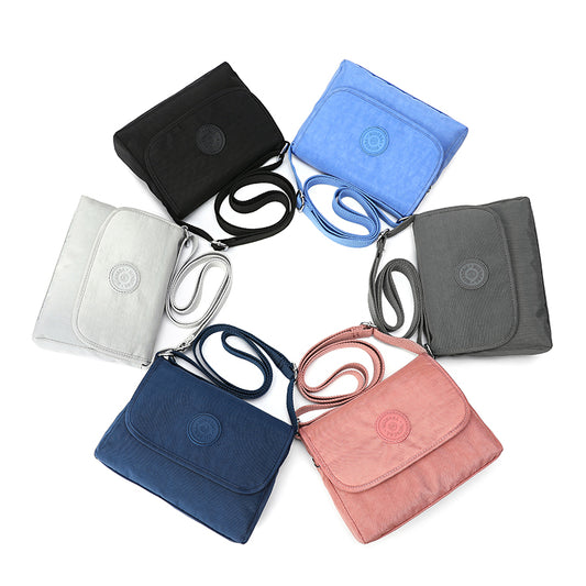 Flap Sling Everyday Nylon Crossbody – Lightweight • Waterproof • Multi-Pocket Design