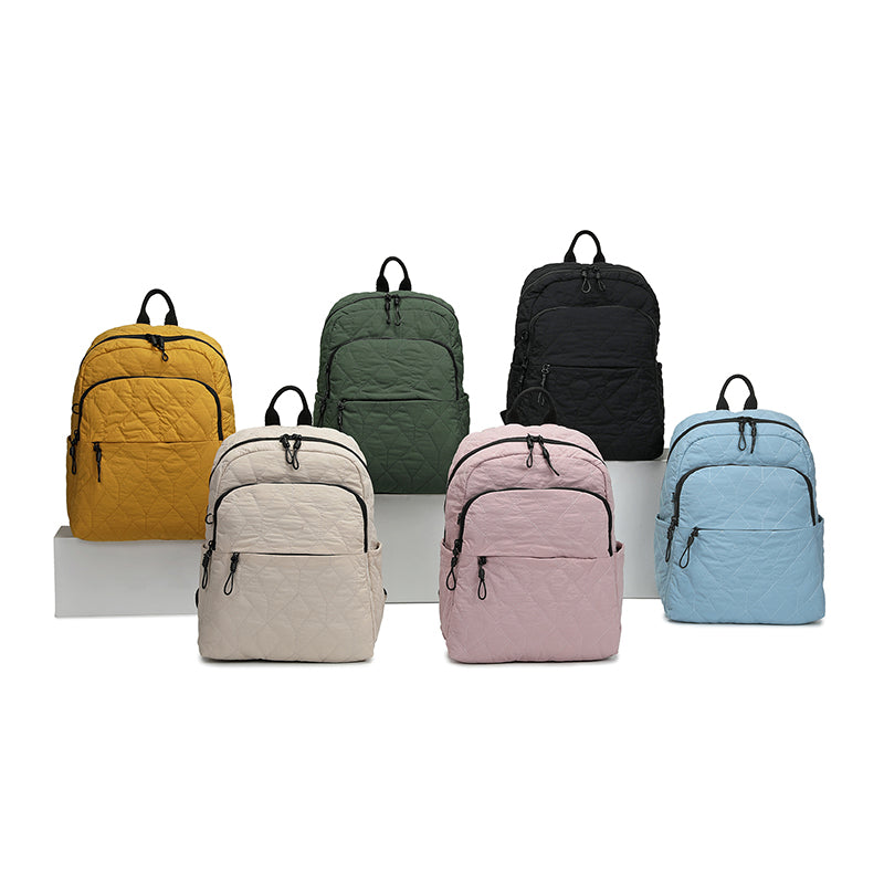 Aire Quilt Large Backpack – Lightweight Everyday Quilted Backpack for Women | Travel & Work Ready
