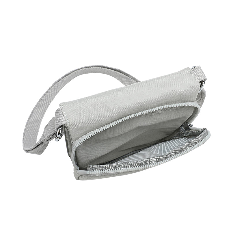 Waterproof Nylon Crossbody with Front Zipper Pocket (Passport Sling)