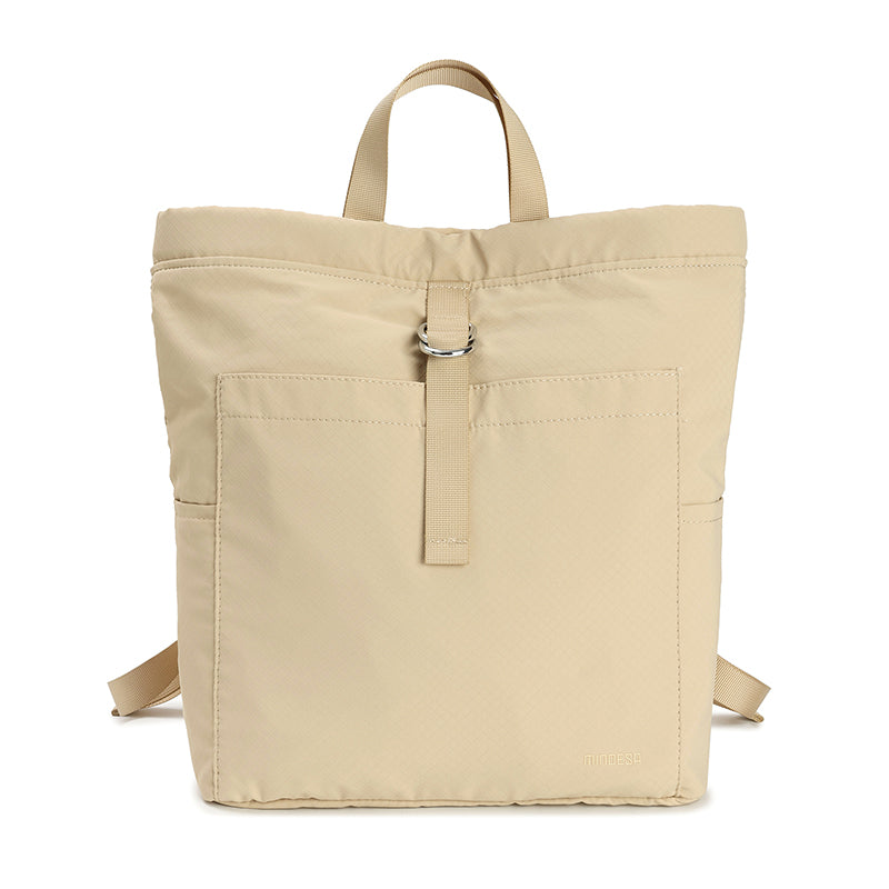 Feather Nylon Drawstring Backpack for Women | Lightweight Soft Carry Bag