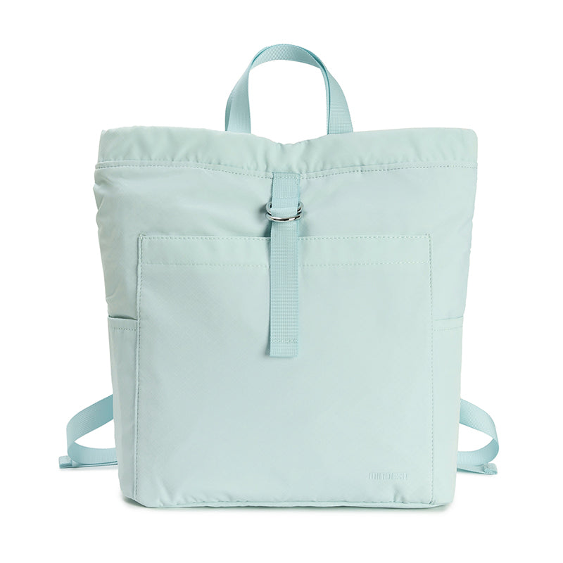 Feather Nylon Drawstring Backpack for Women | Lightweight Soft Carry Bag