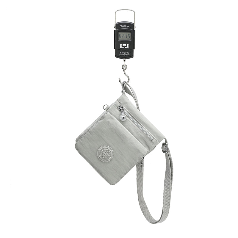 Waterproof Nylon Crossbody with Front Zipper Pocket (Passport Sling)