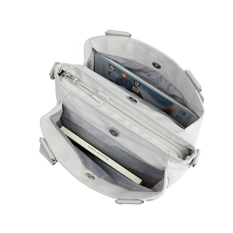 Tri-Pocket Tote | Feather Nylon Lightweight Carry Bag