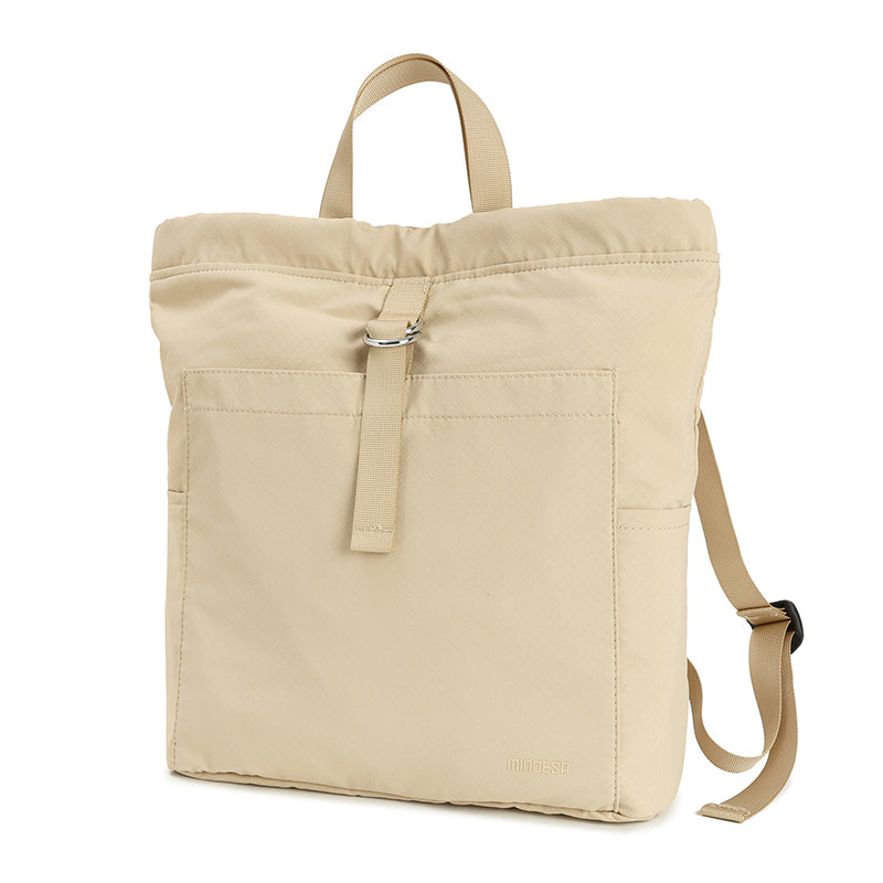 Feather Nylon Drawstring Backpack for Women | Lightweight Soft Carry Bag