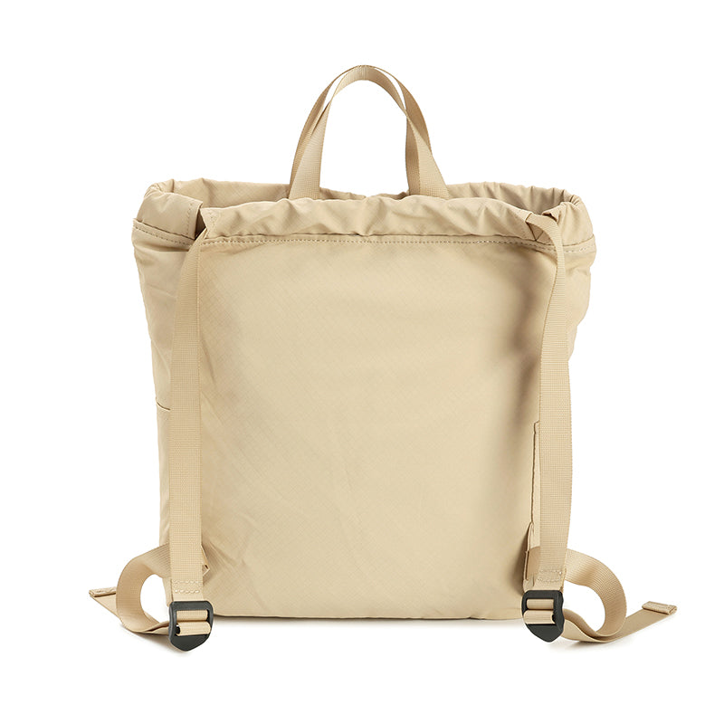 Feather Nylon Drawstring Backpack for Women | Lightweight Soft Carry Bag