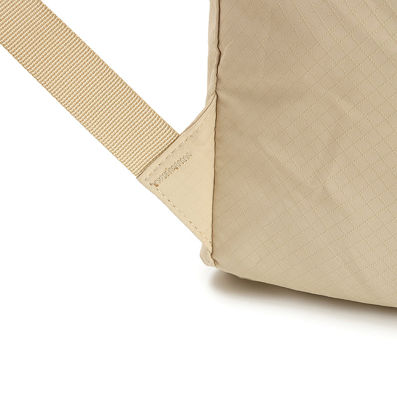 Feather Nylon Drawstring Backpack for Women | Lightweight Soft Carry Bag