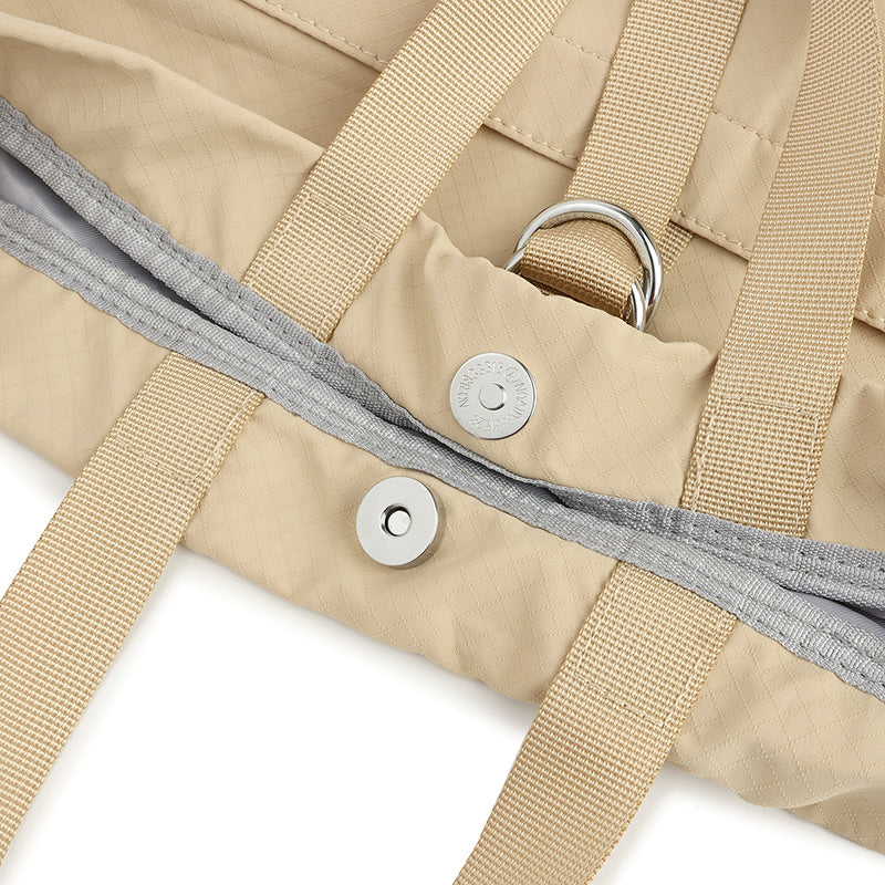 Feather Nylon Drawstring Backpack for Women | Lightweight Soft Carry Bag