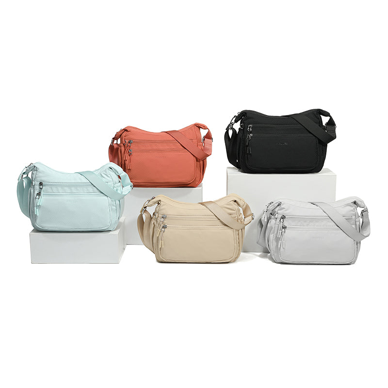 Feather Nylon Everyday Sling – Ultra Lightweight Soft Nylon Crossbody Bag for Women