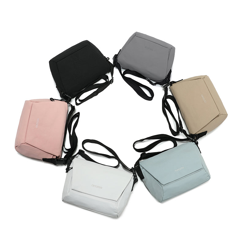 Soft Woven Flap Sling Bag for Women – Lightweight, Magnetic Closure, Daily Carry