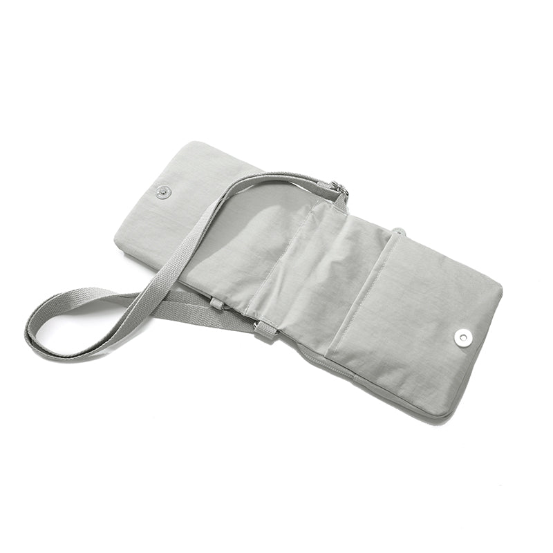 Waterproof Nylon Crossbody with Front Zipper Pocket (Passport Sling)