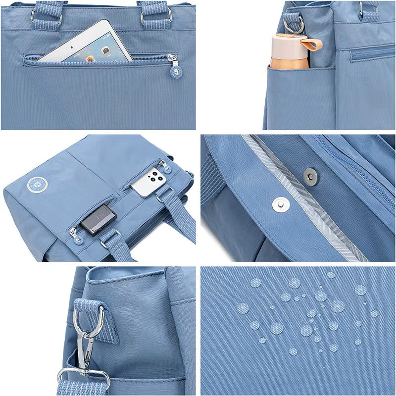 Large Multi-Pocket Tote Bag