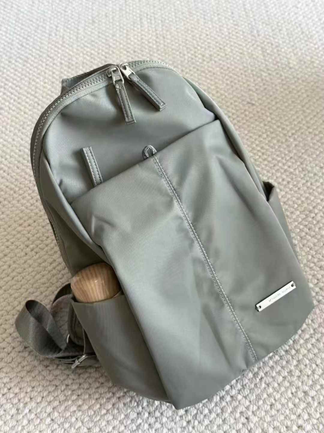 Everyday Korean Backpack by BLU Korea – Lightweight Water-Repellent Nylon Backpack for Daily Use